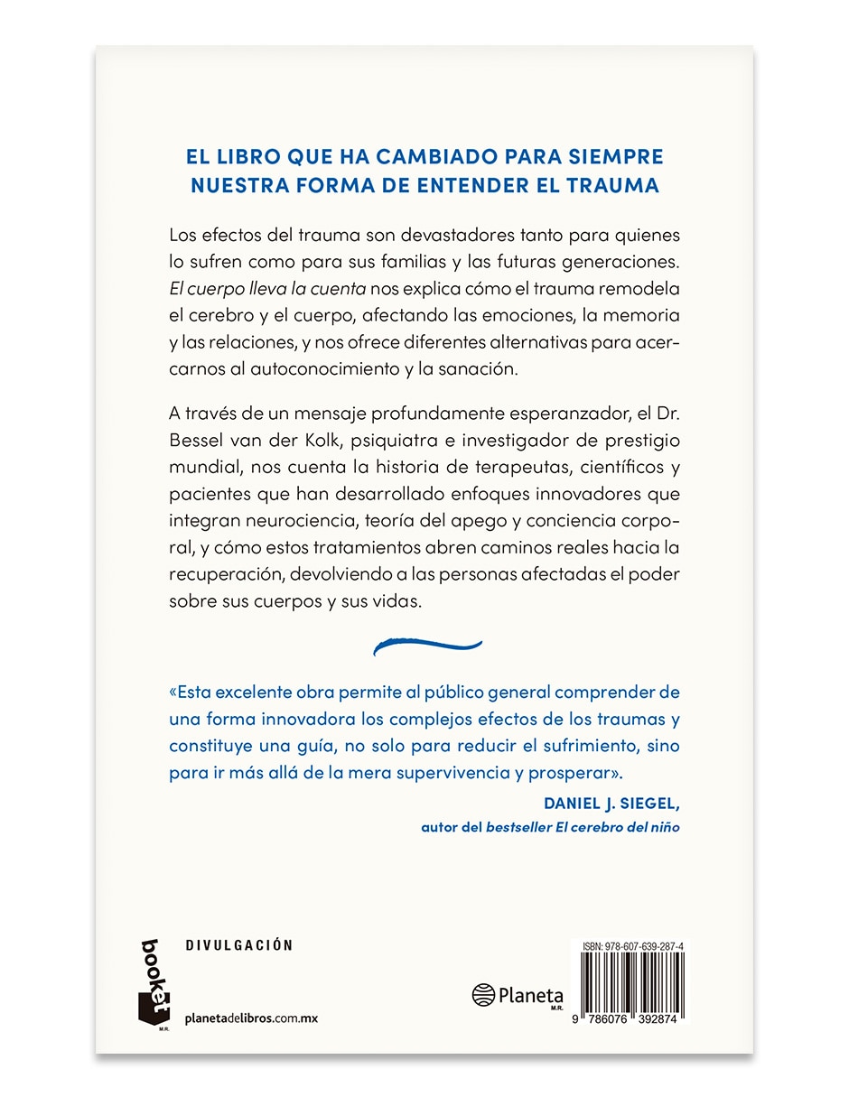 Libro El Cuerpo Lleva La Cuenta De Bessel Van Der Kolk