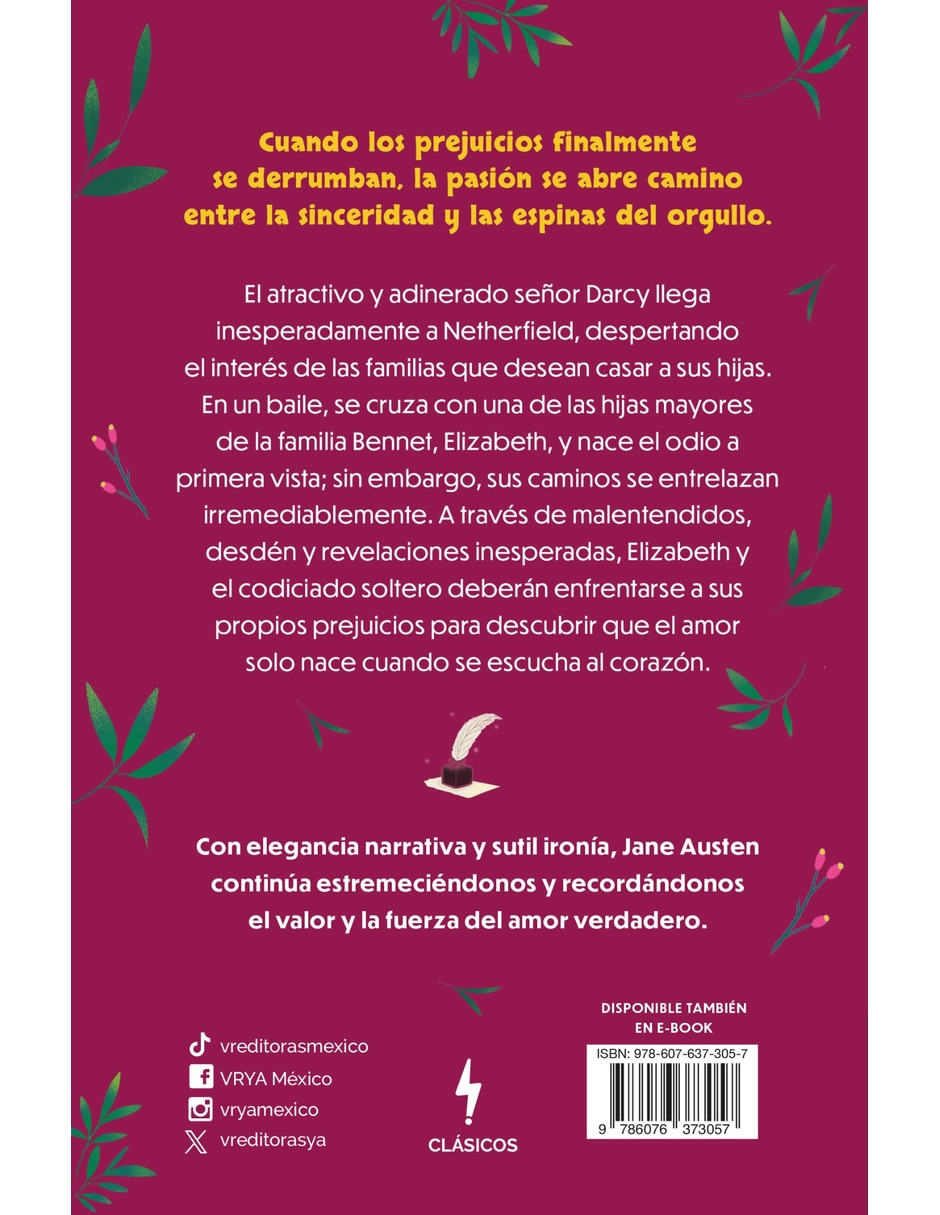Libro Orgullo Y Prejuicio De Austen Jane 2