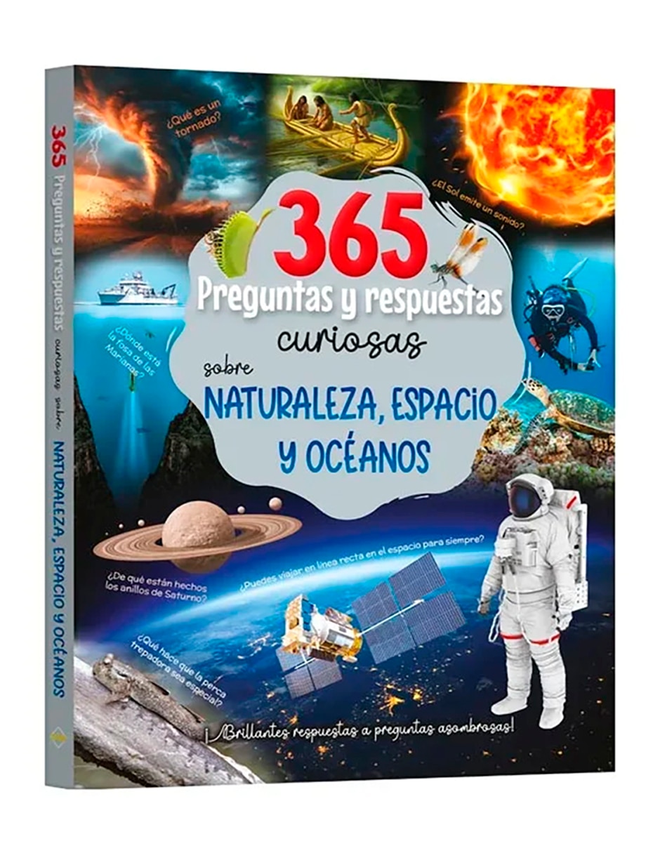 Libro 365 Preguntas y Respuestas Curiosas sobre Naturaleza, Espacio y Océanos de VARIOS