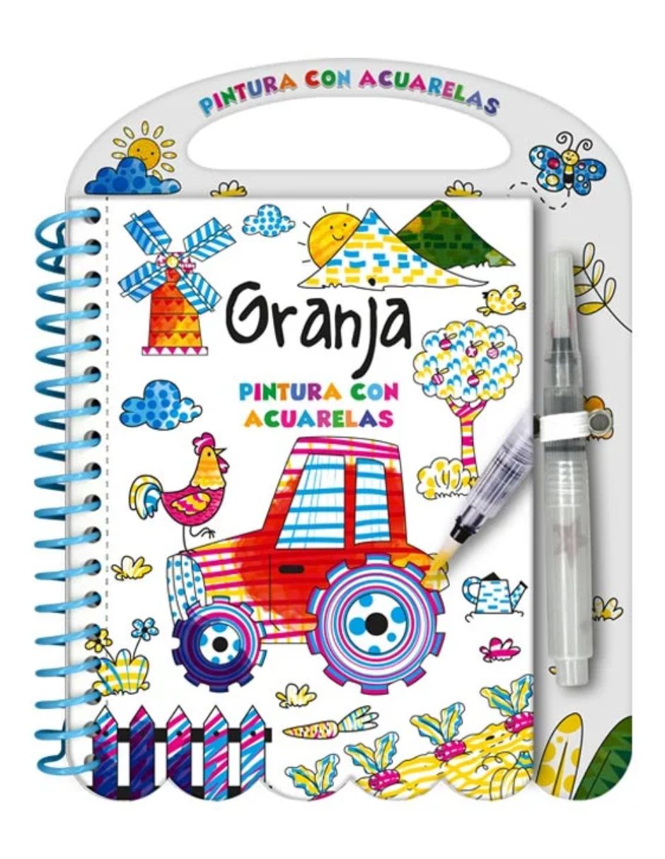 Libro Para Colorear Pintura Con Acuarelas – Granja