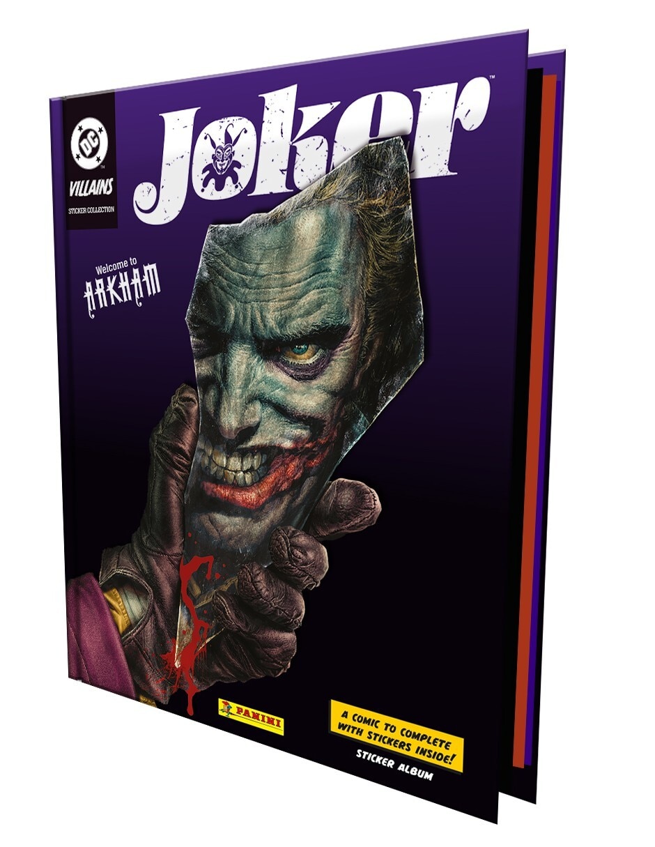 Álbum con estampas de dc comics pasta dura