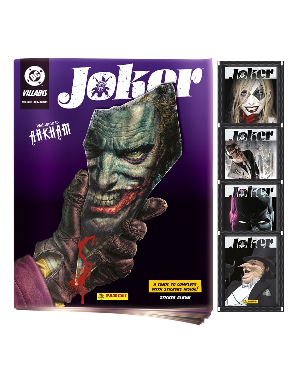 Álbum con estampas de dc comics pasta dura