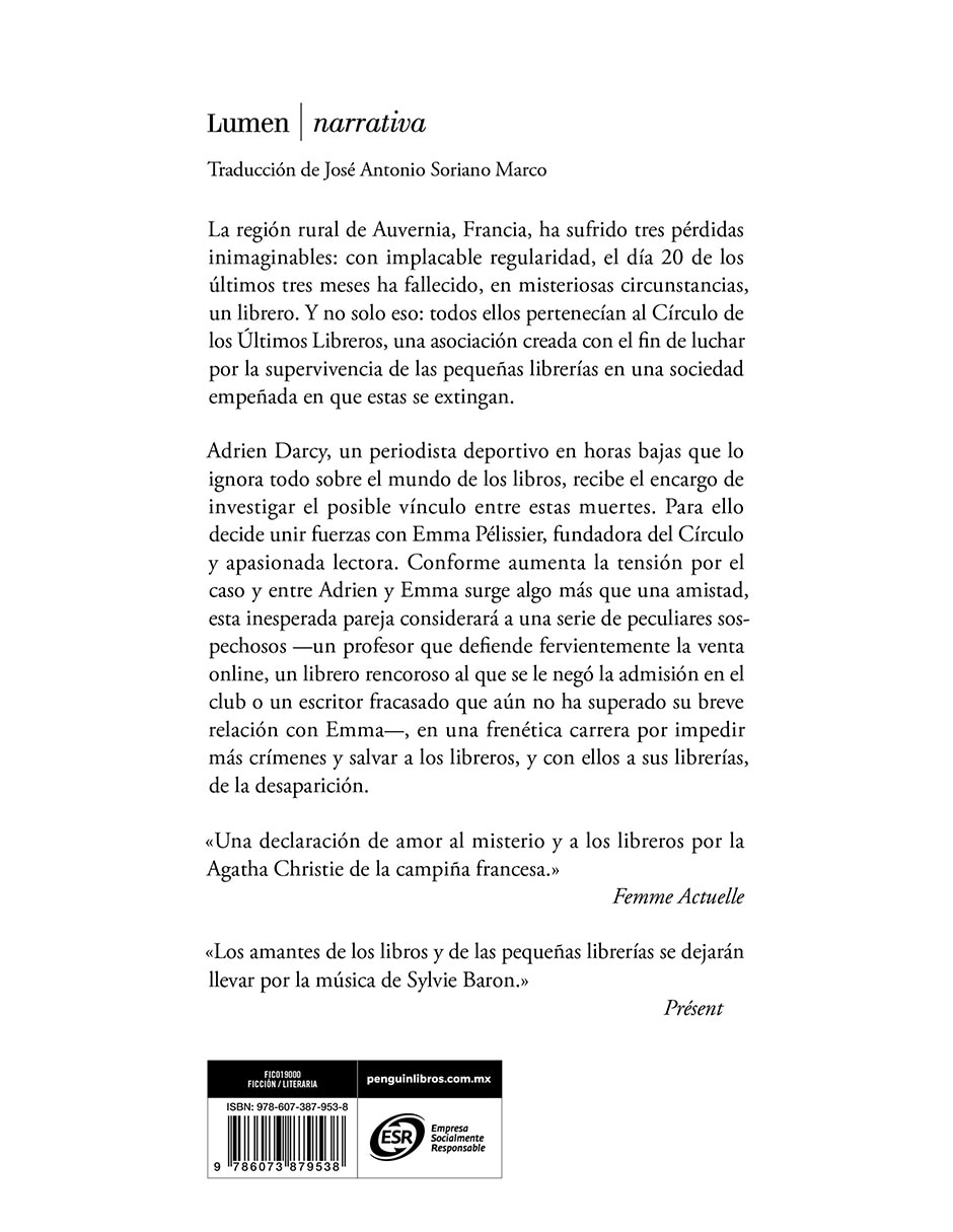 Libro El Círculo De Los Últimos Libreros De Sylvie Baron 2