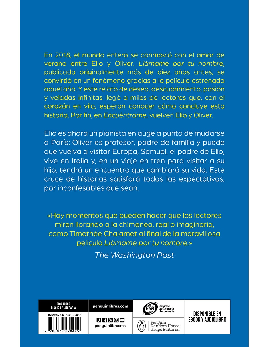 Libro Encuéntrame De André Aciman 2