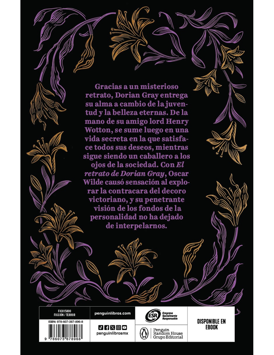 Libro EL RETRATO DE DORIAN GRAY de OSCAR WILDE 2