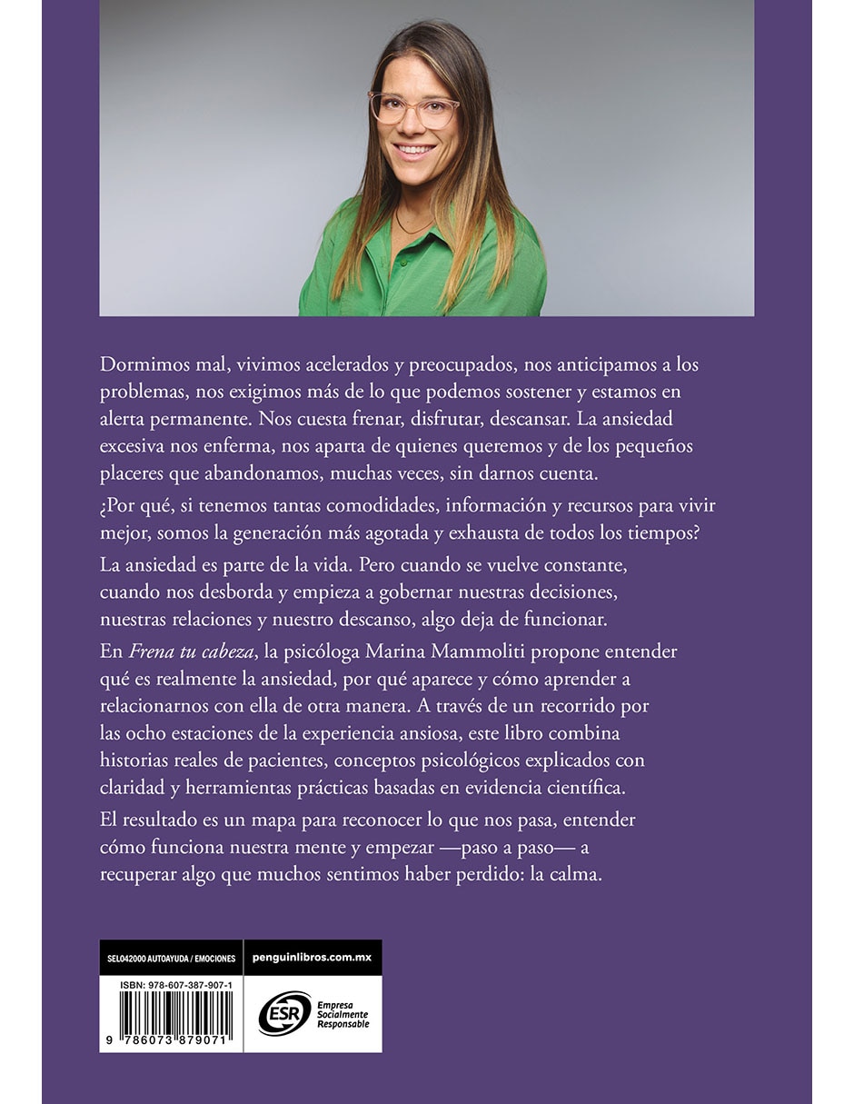 Libro FRENA TU CABEZA de MARINA MAMMOLITI 2