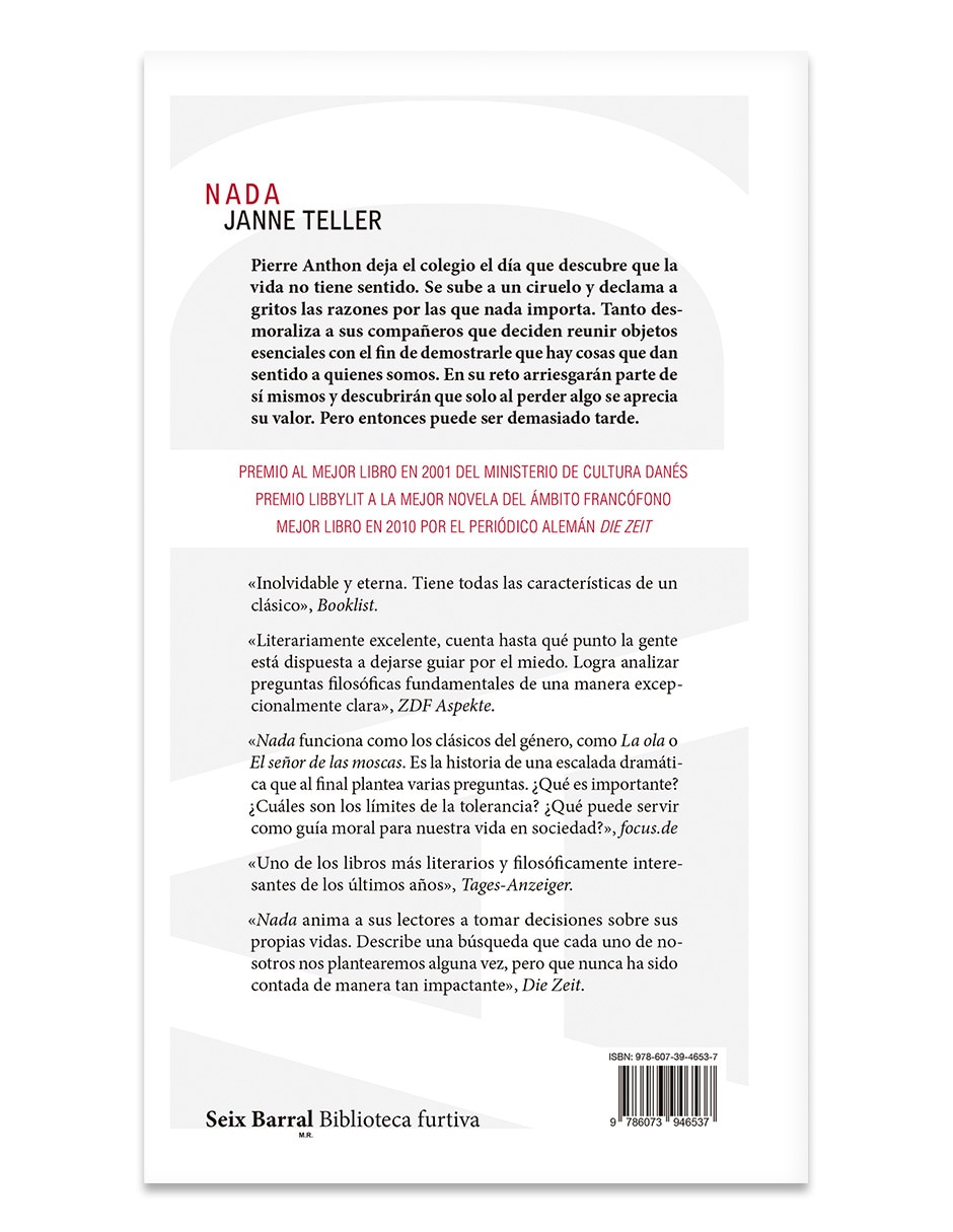 Libro Nada De Janne Taller