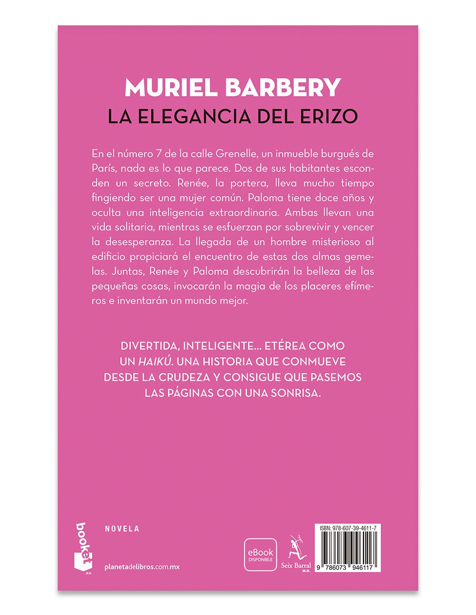 Libro La Elegancia Del Erizo De Muriel Barbery