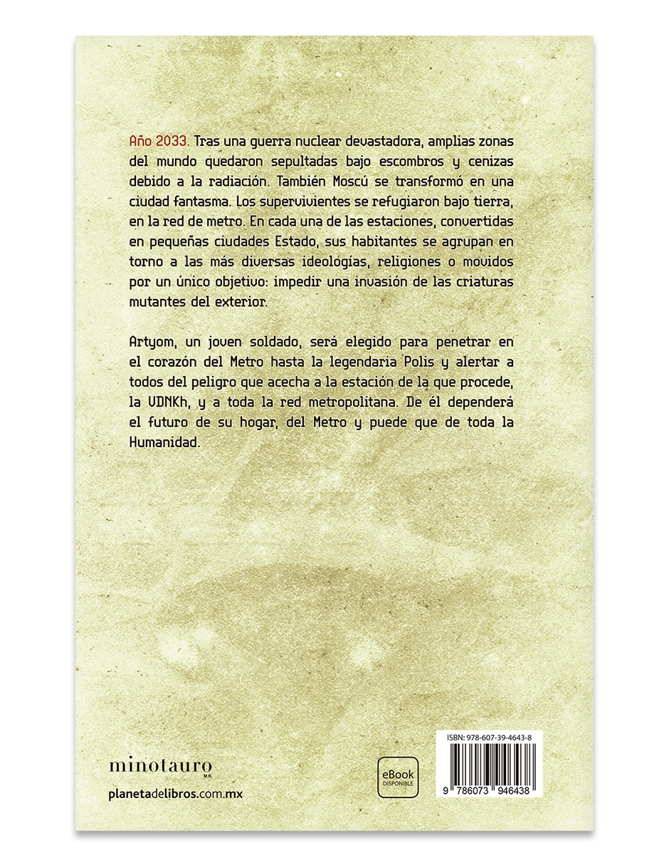 Libro Metro 2033 Ne De Dmitry Glukhovsky