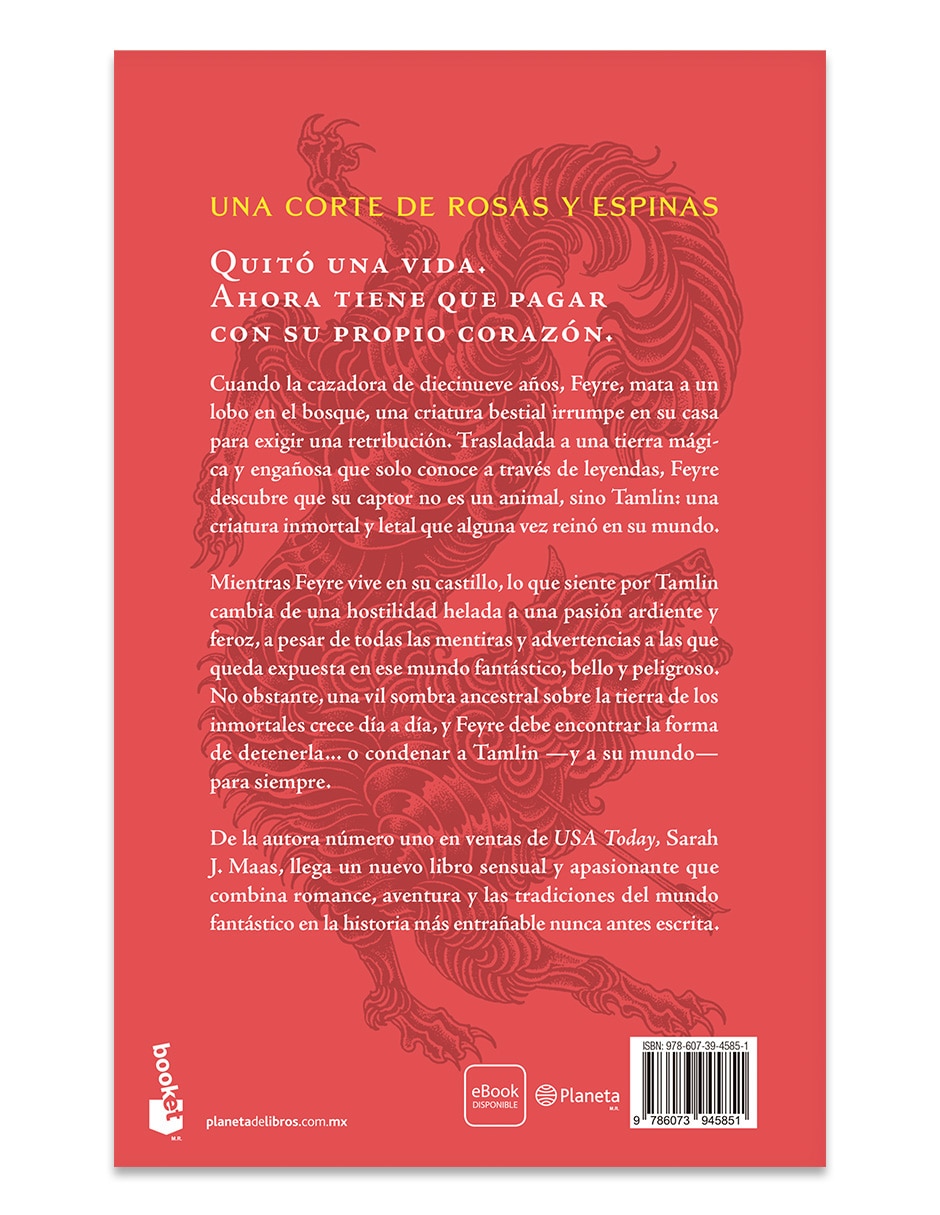 Libro Una Corte De Rosas Y Espinas De Sarah J Maas