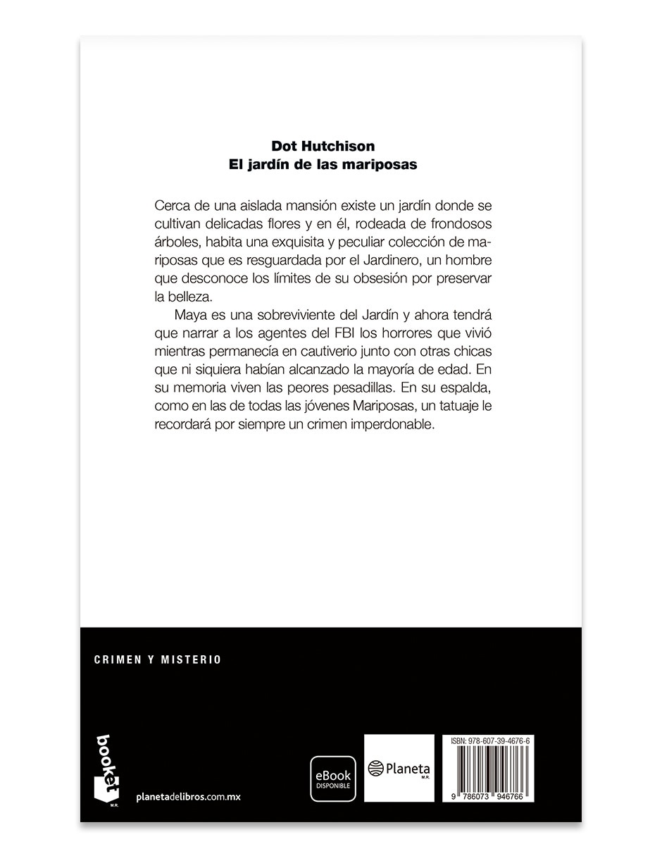 Libro El Jardin De Las Mariposas De Dot Hutchison