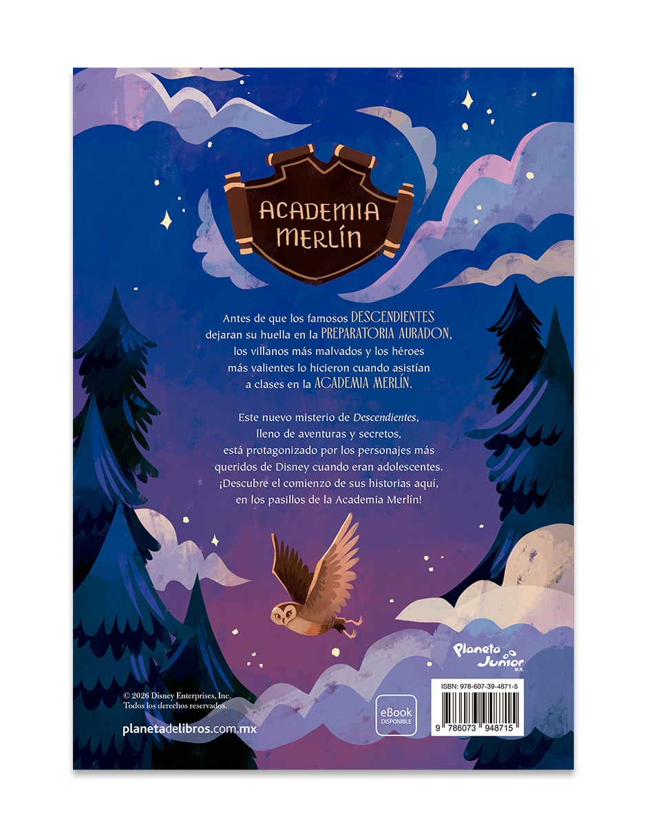 Libro Descendientes Academia Merlin De Disney