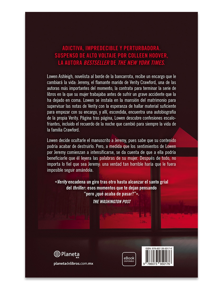 Libro Verity Tie In La Sombra De Un Engaño De Colleen Hoover 2