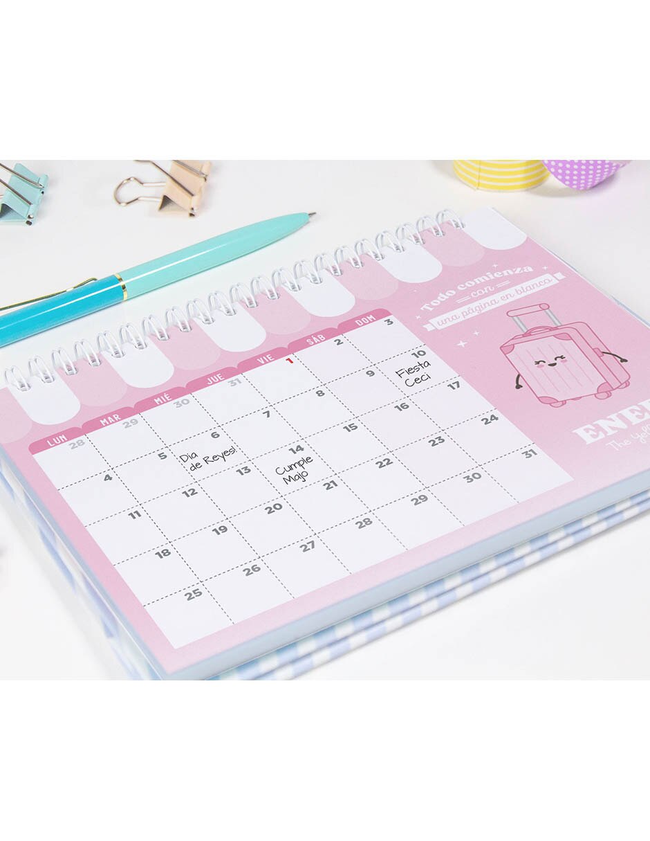 Calendario de escritorio mesa 6