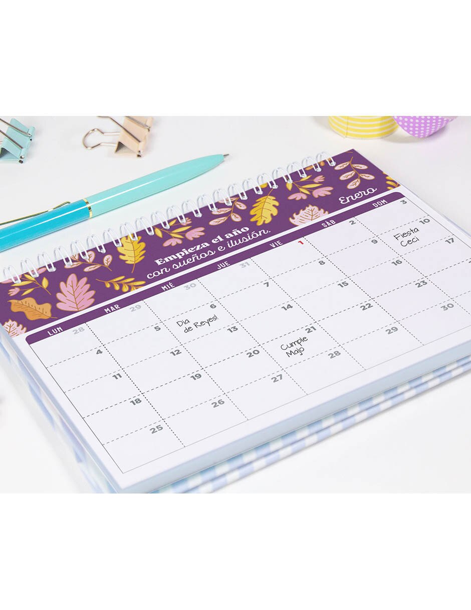 Calendario de escritorio mesa 6