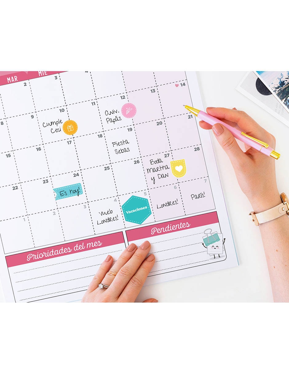 Calendario de pared pared 8
