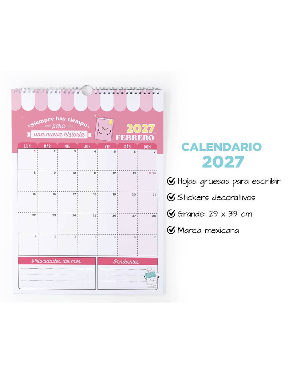 Calendario de pared pared 6