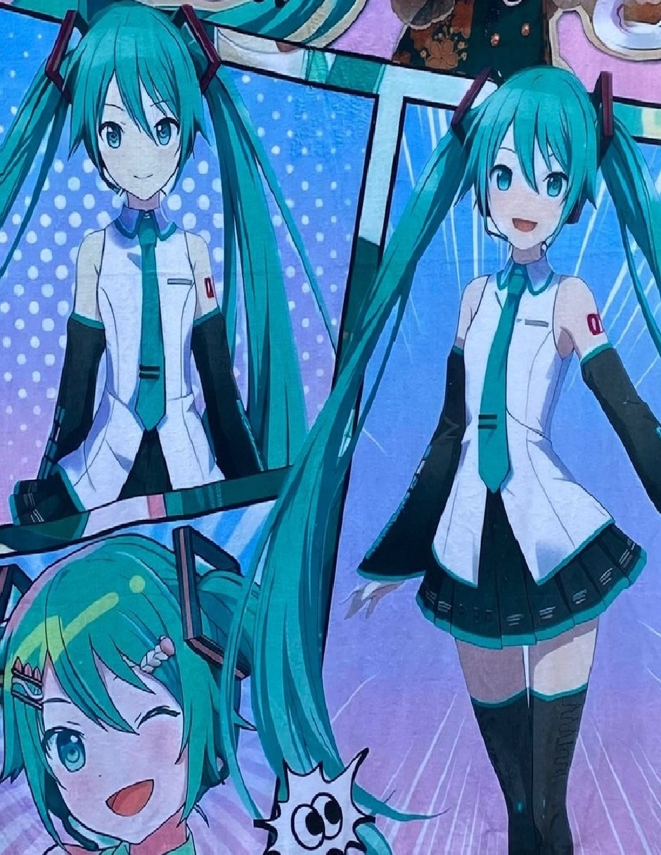 Manta clásica de tejido suave hatsune miku