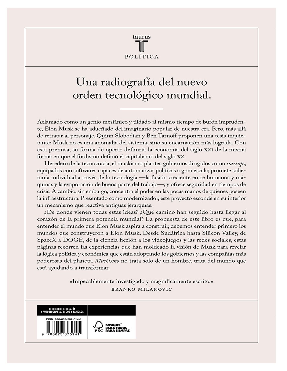 Libro Libro Muskismo Autor Quinn Slobodian Editorial de Quinn Slobodian 3