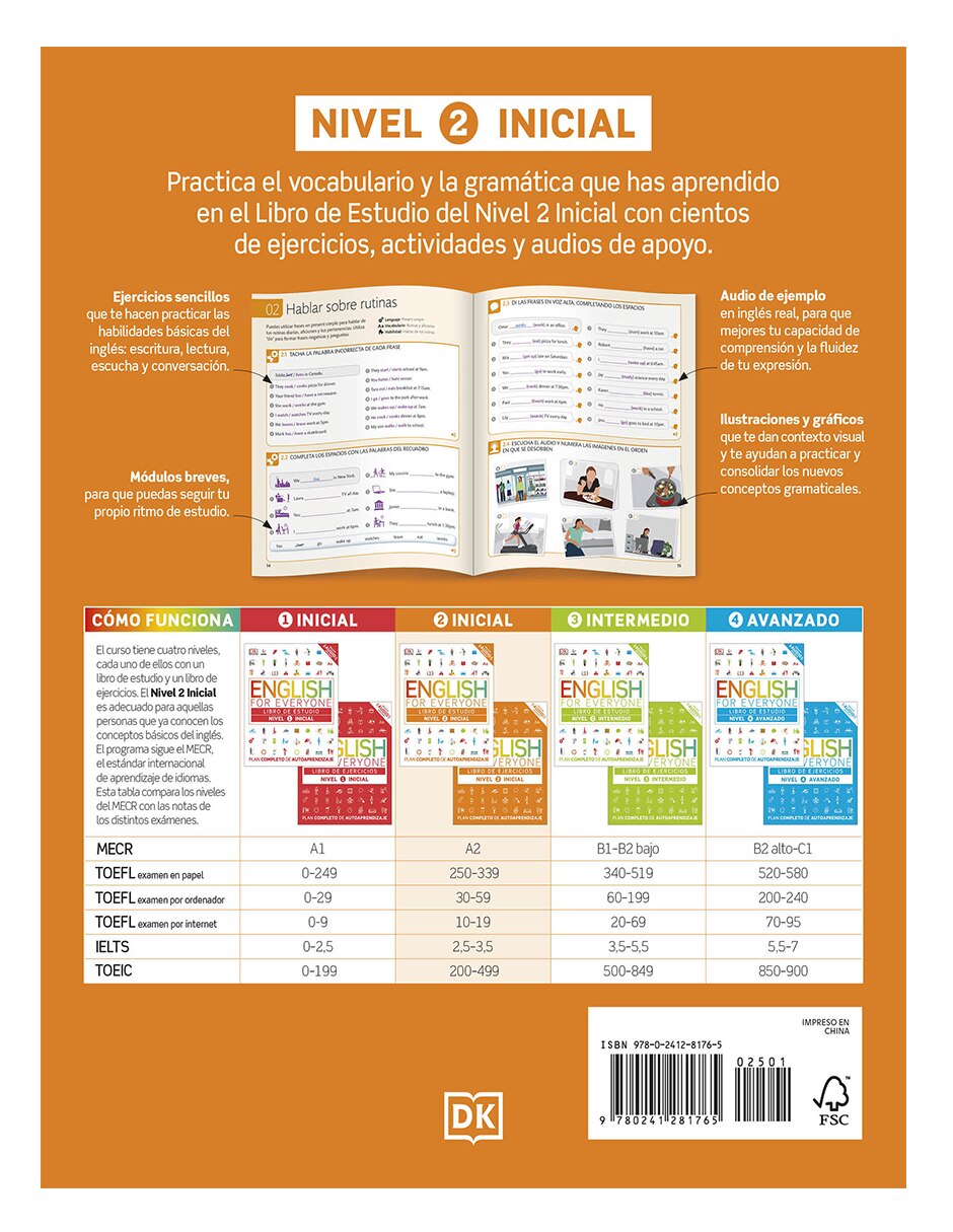 Libro Libro English for Everyone - Libro de ejercicios (nivel 2 Inicial de DK 3