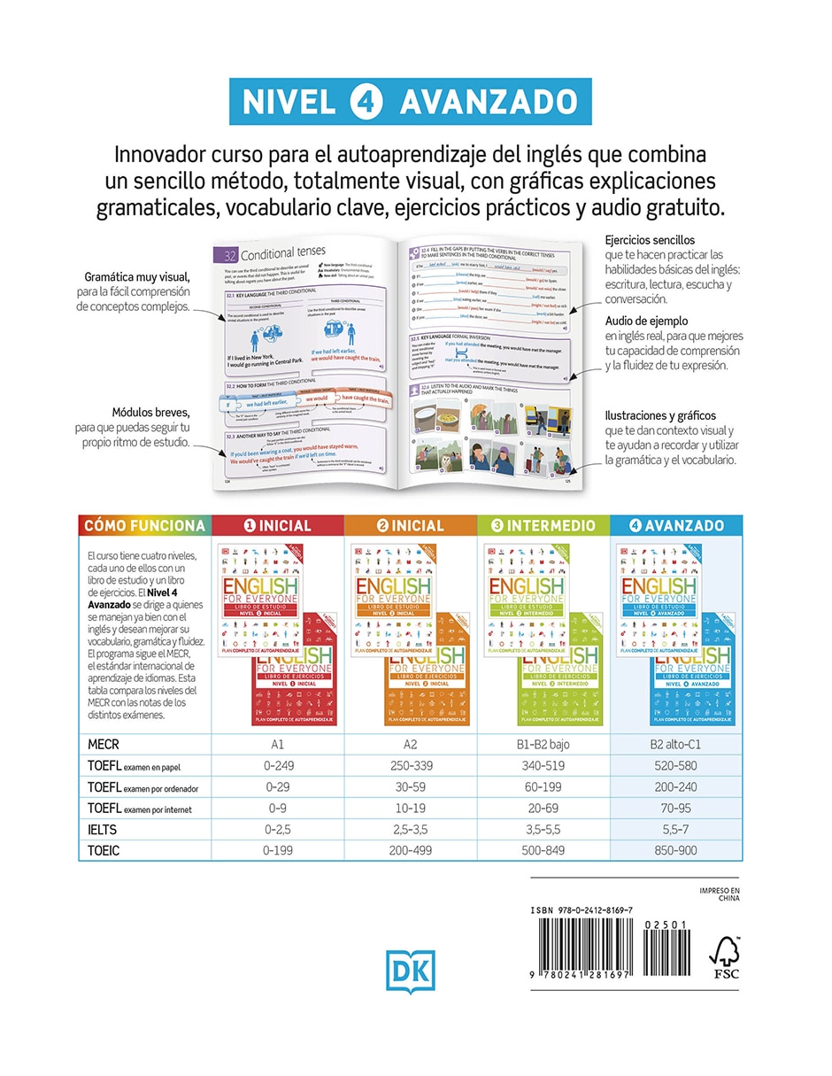 Libro English for Everyone - Libro de estudio (nivel 4 Avanzado) de DK 5