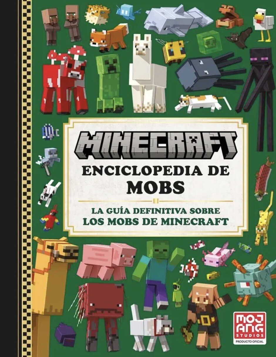 Libro minecraft oficial enciclopedia de mobs de Mojang AB