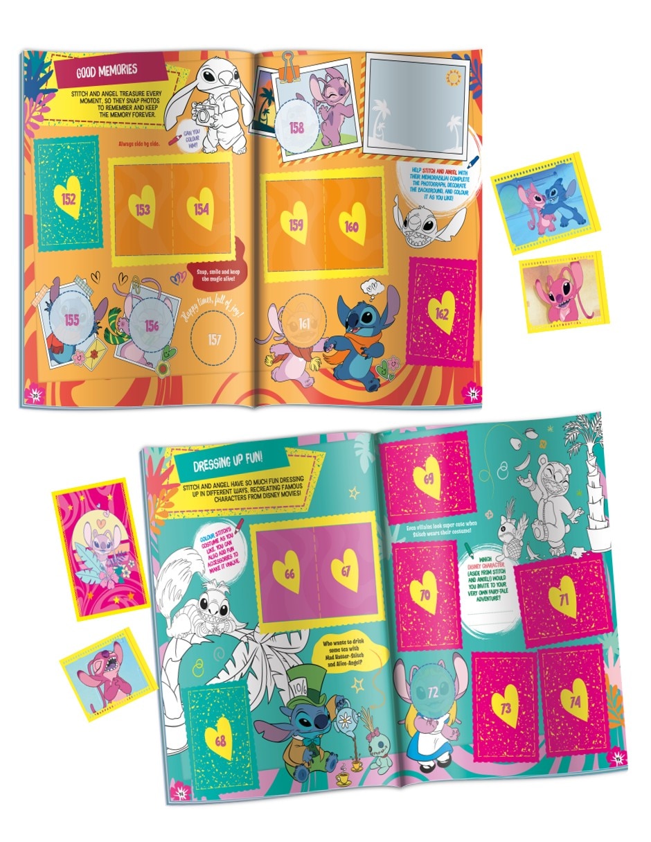 Álbum con estampas de Stich pasta blanda 2