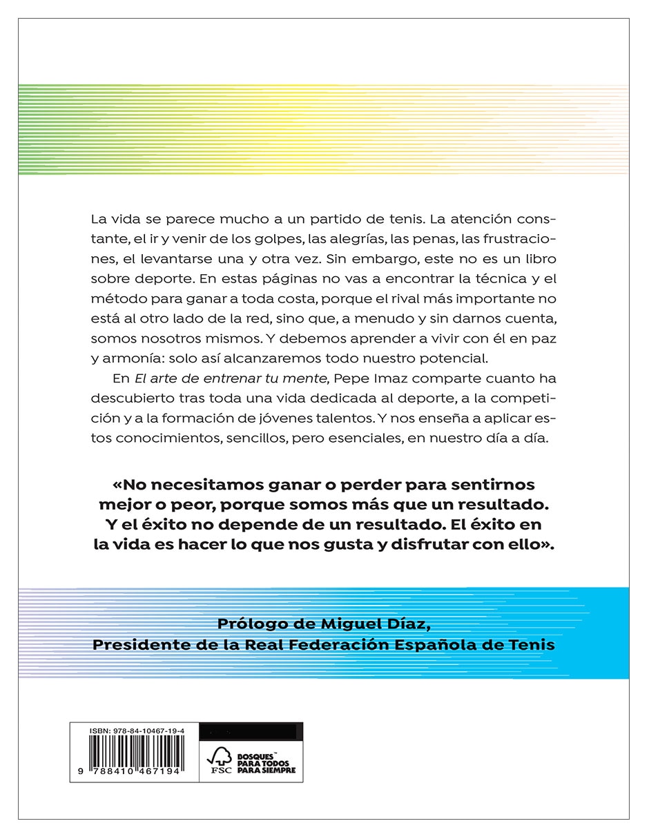 Libro El arte de entrenar tu mente de Pepe Imaz 3