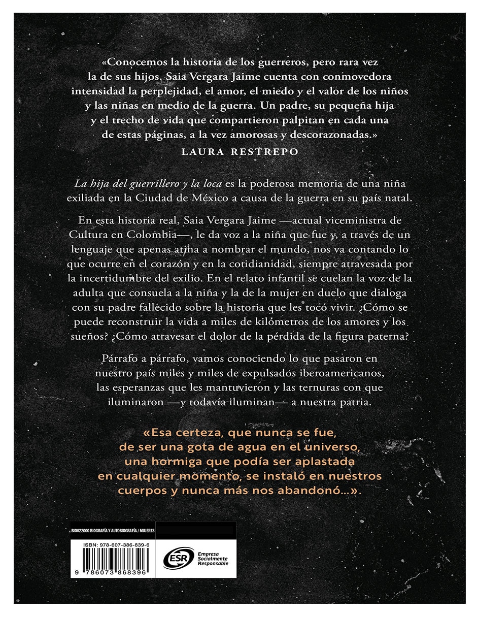 Libro La Hija Del Guerrillero Y La Loca Exilio E Infancia () De Saia Vergara Jaime 3