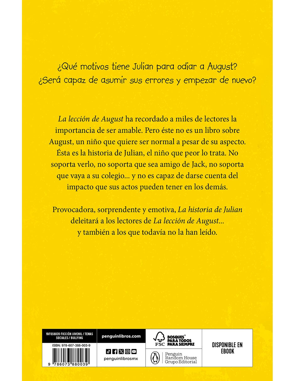 Libro La Historia De Julian De R.J. Palacio 2