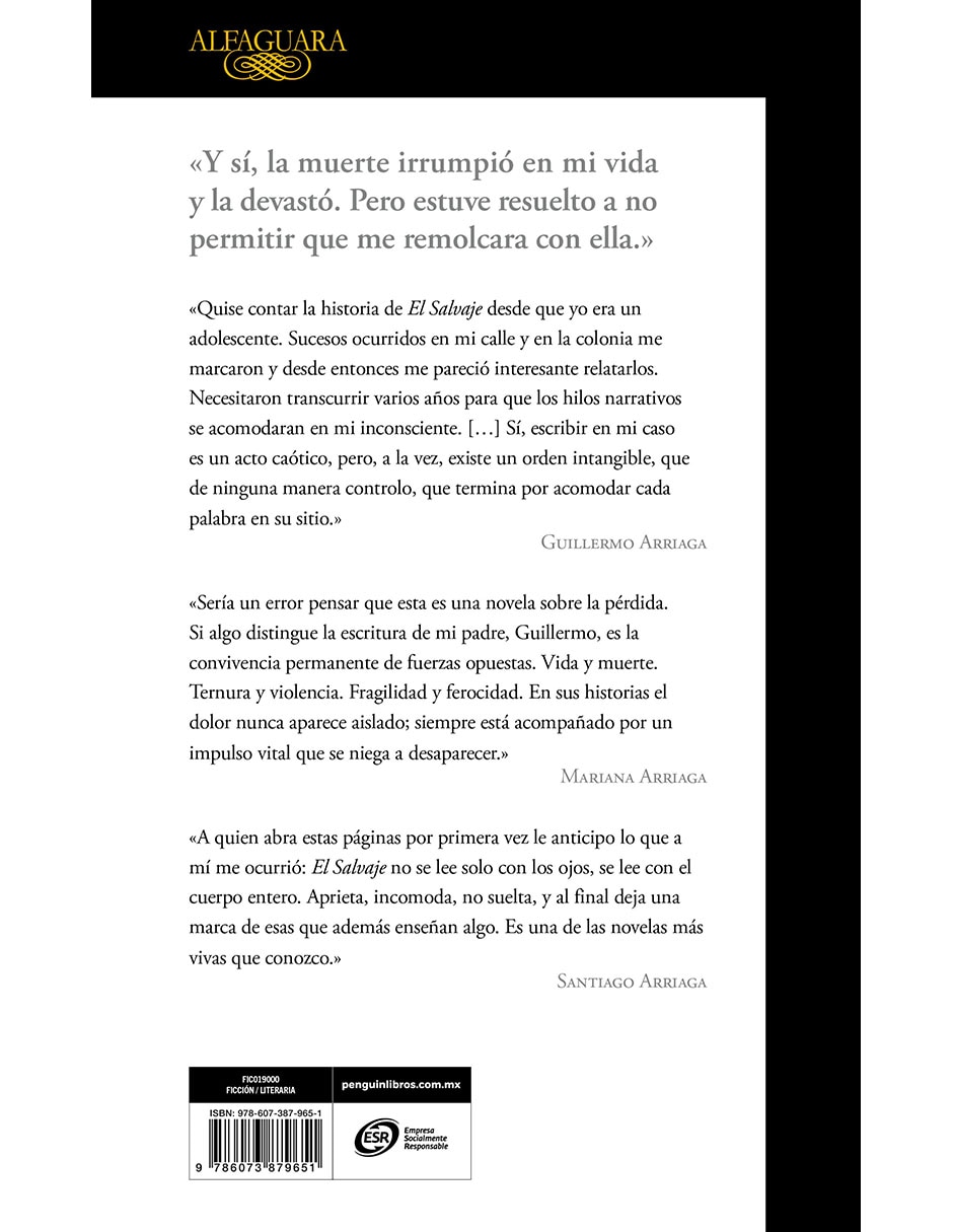 Libro El Salvaje De Guillermo Arriaga 2