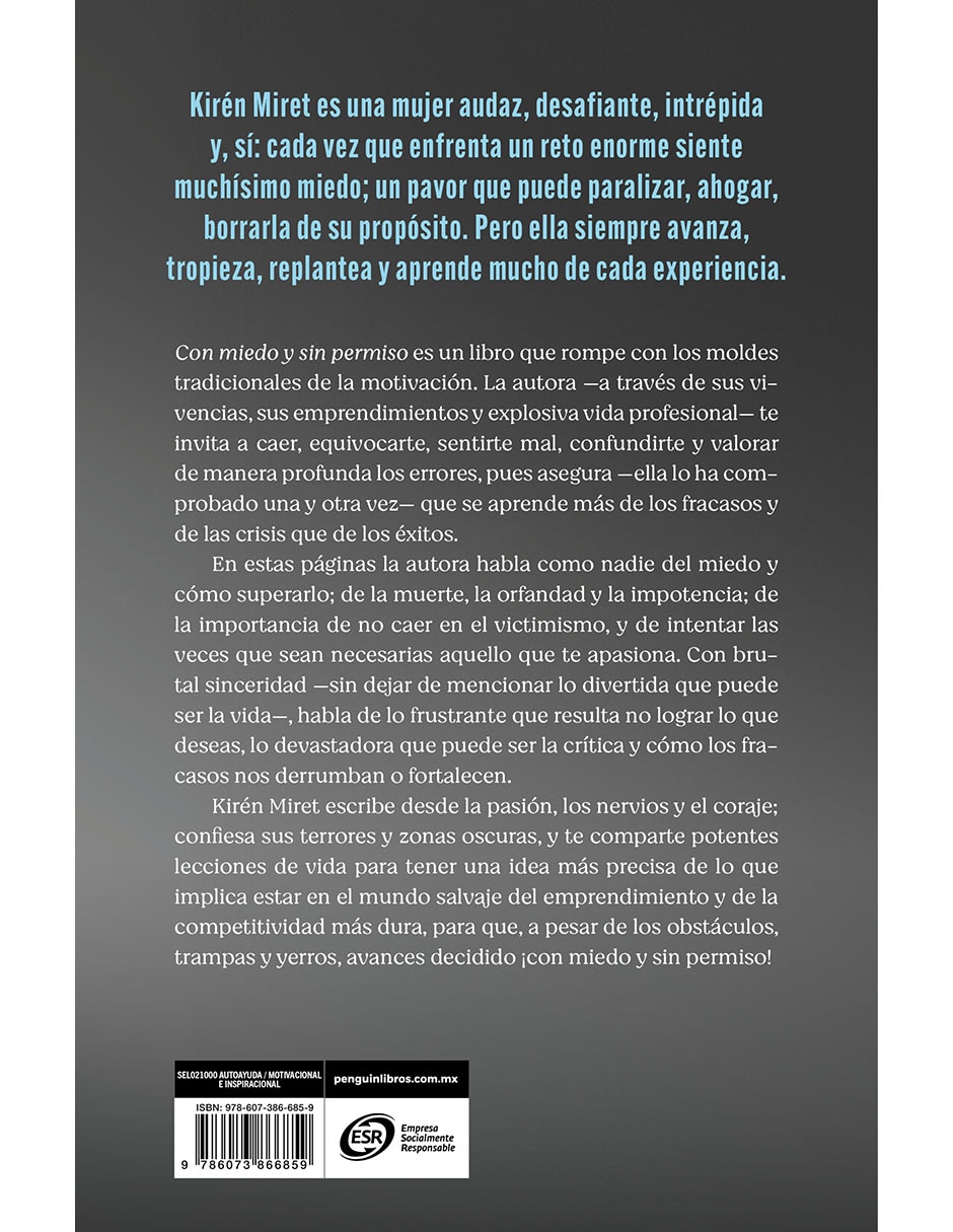 Libro Con Miedo Y Sin Permiso De Kiren Miret 2