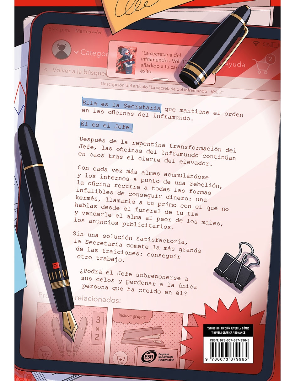 Libro La Secretaria Del Inframundo 2 De Montserrat Castro / Paulina Márquez 2