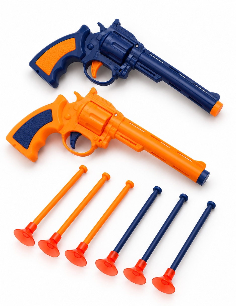2 pistolas + 6 dardos de ventosa juego didáctico 2 pistolas + 6 dardos de ventosa juego didáctico