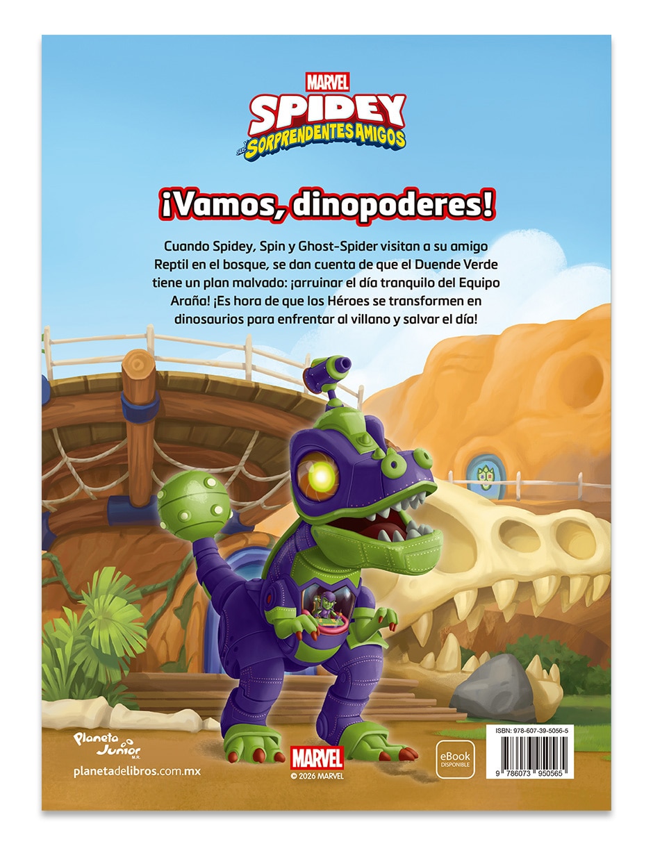 Libro spidey vamos dinopoderes de marvel 2