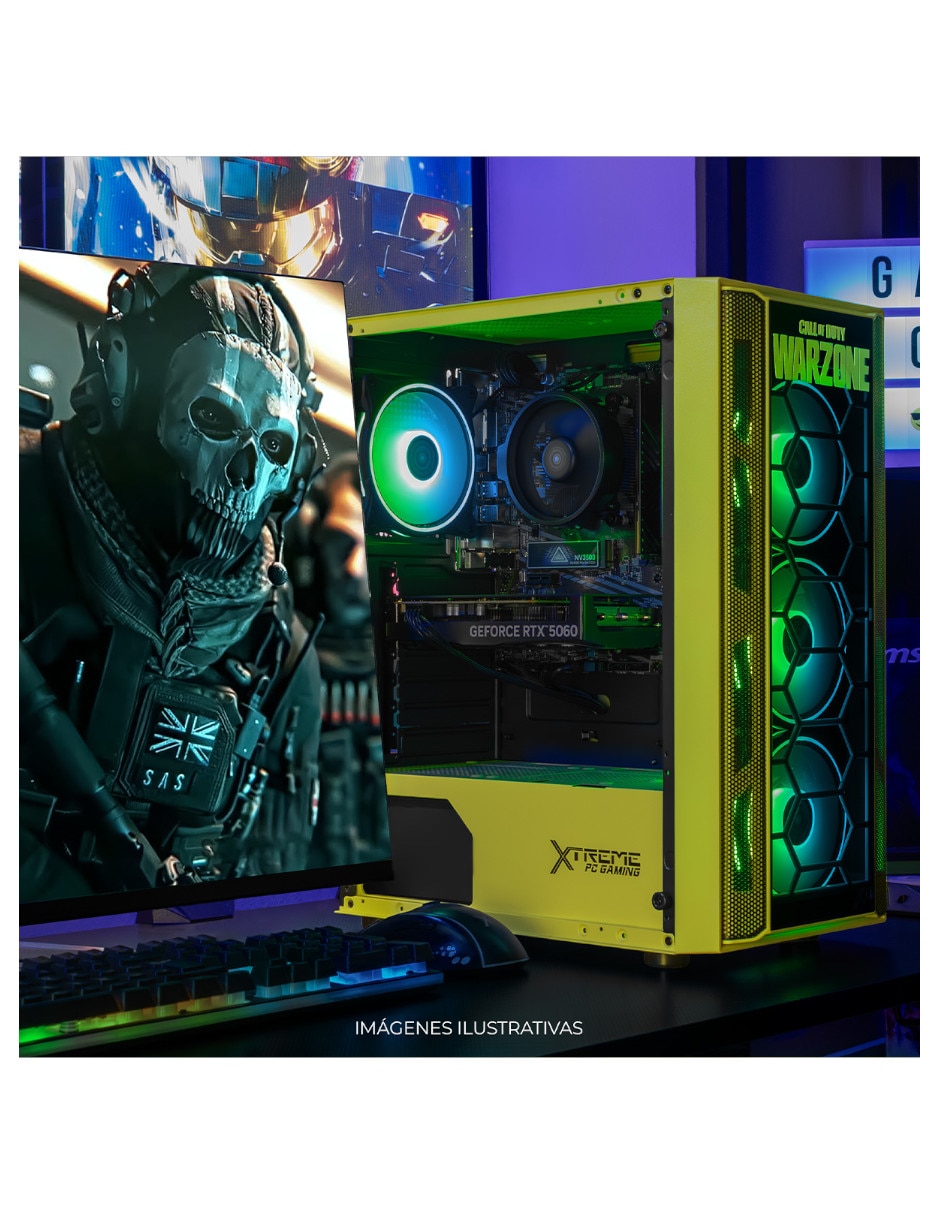 Computadora gamer xtpcr716gb5060ge amd ryzen 7 nvidia geforce rtx 5060 16 GB RAM 1 TB SSD 3