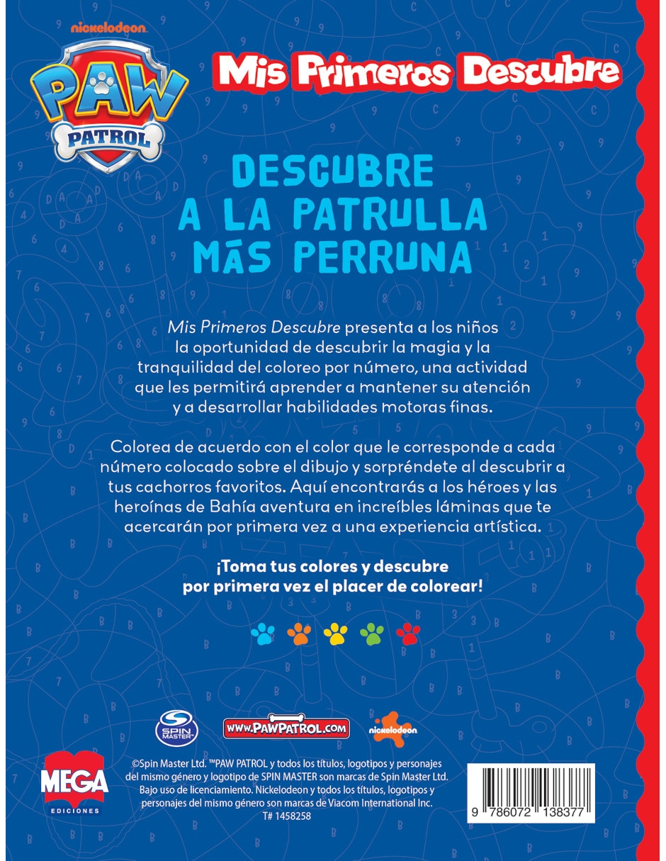 Libro Descubre a la patrulla más perruna de Mega Ediciones