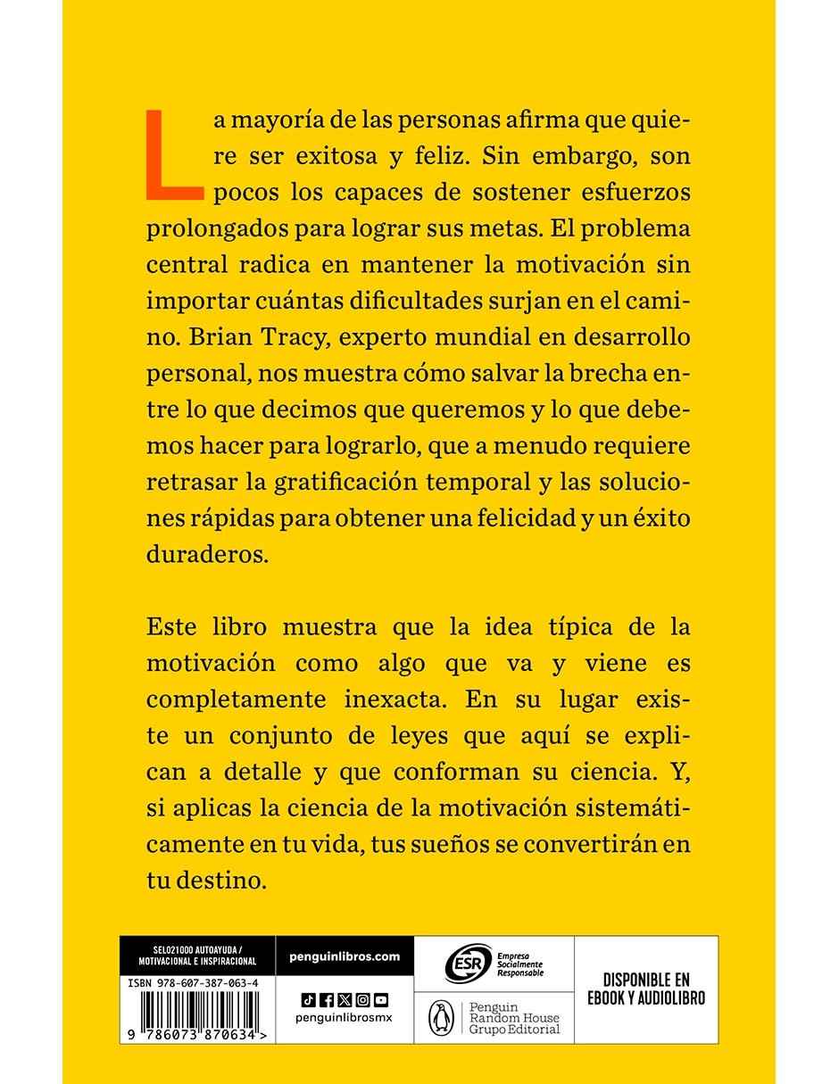 Libro Conecta con la motivación de Brian Tracy