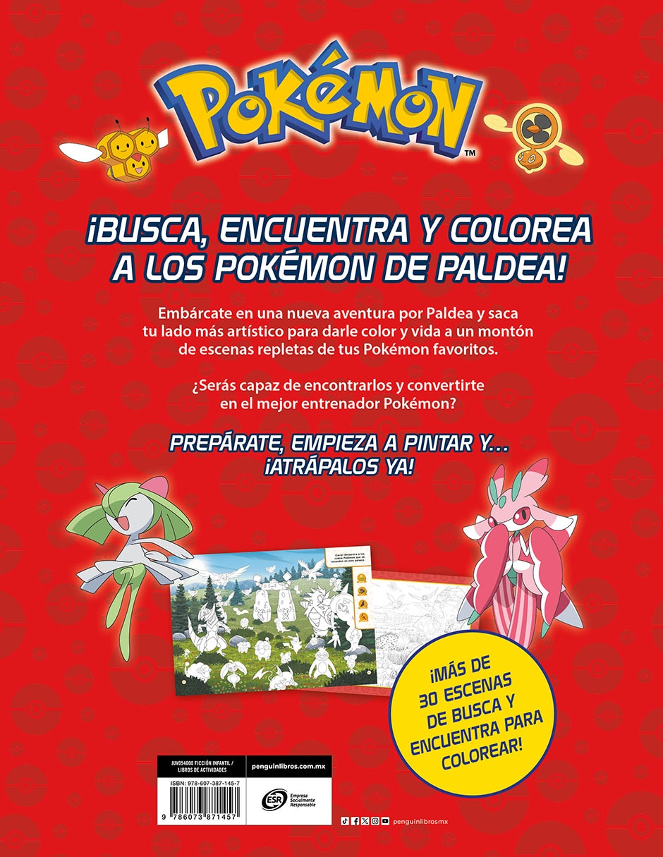 Libro AVENTURA EN PALDEA: BUSCA Y ENCUENTRA de THE POKEMON COMPANY