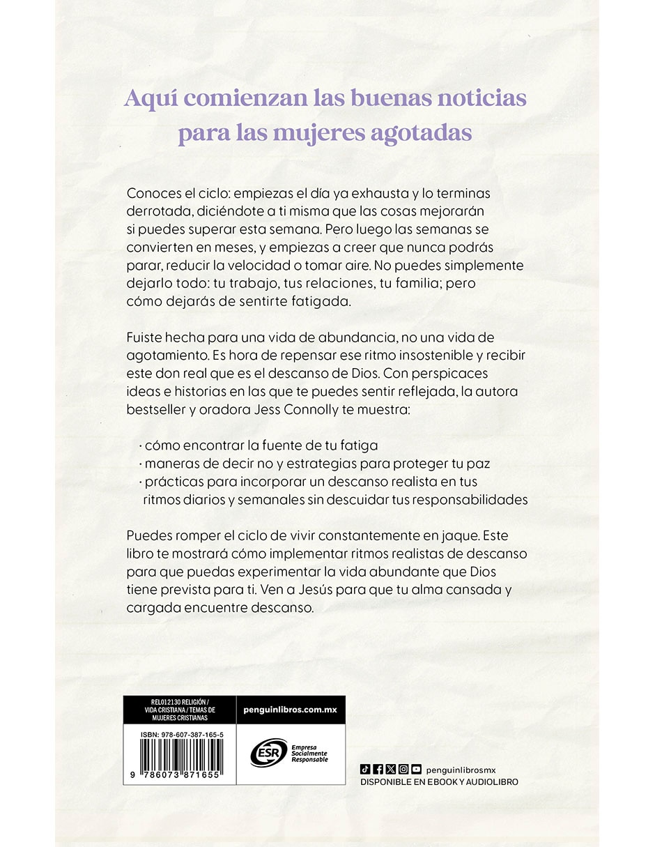 Libro Cansada de estar Cansada de Jess Connolly