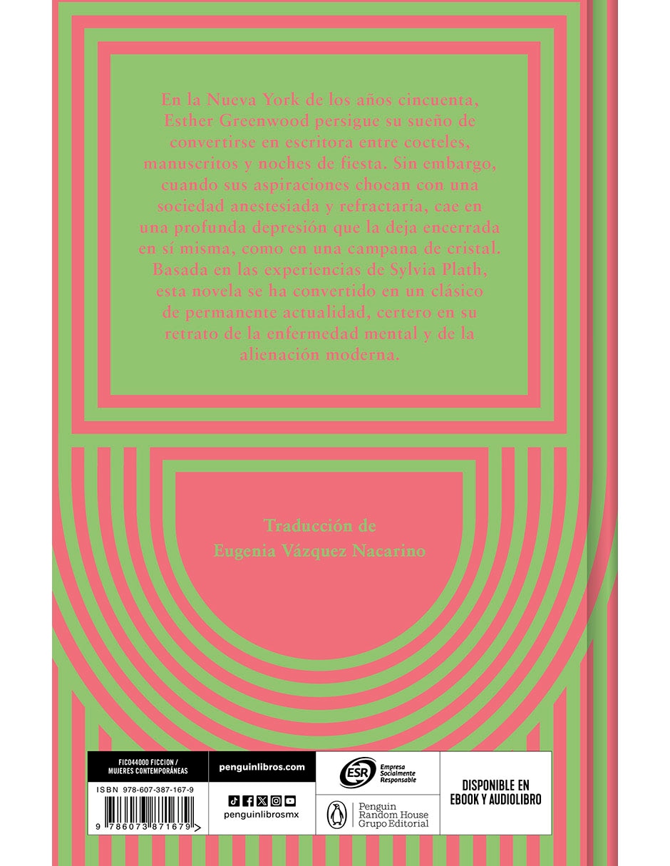 Libro La campana de cristal (TD) de Sylvia Plath