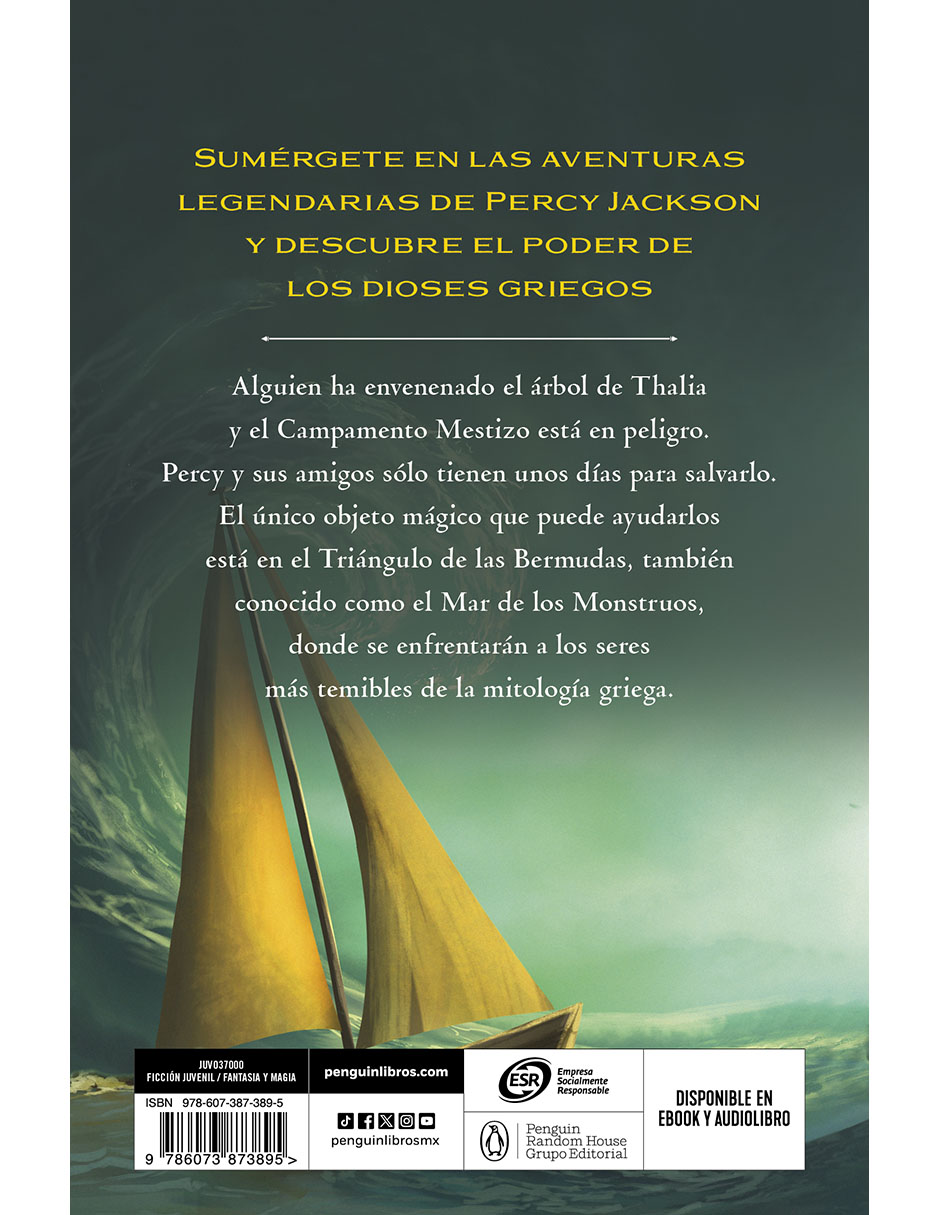 Libro El mar de los monstruos de Rick Riordan
