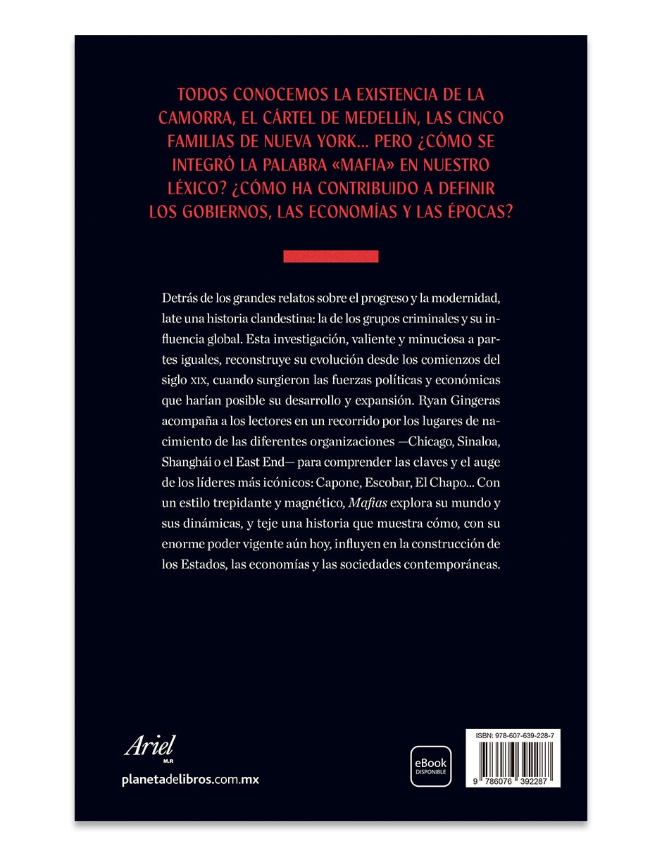 Libro Mafias de Ryan Gingeras