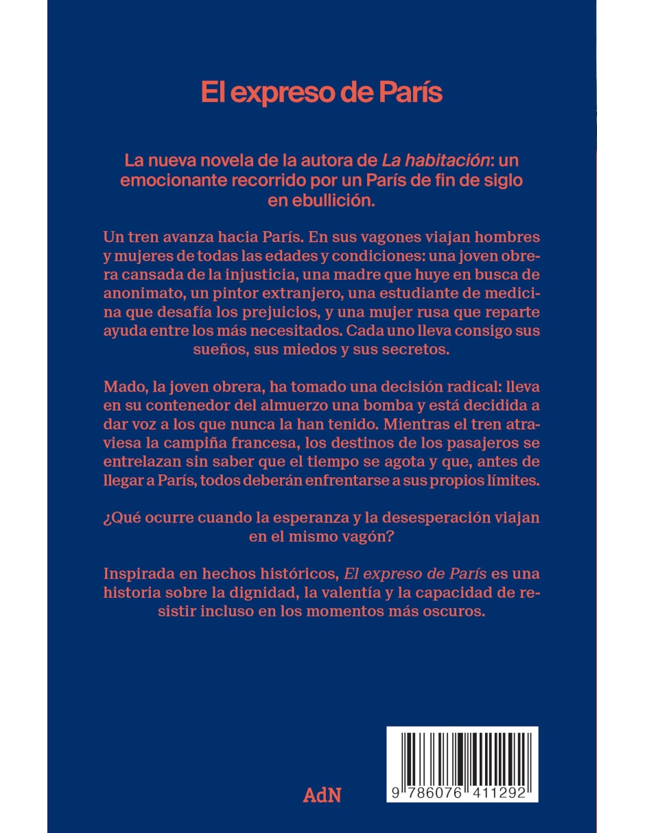Libro El expreso de París de Emma Donoghue