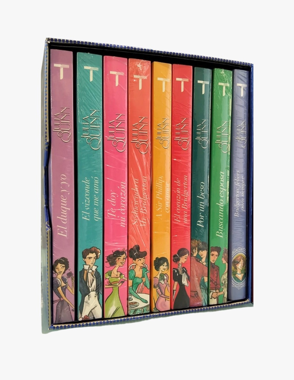 Estuche con libros Box Set Saga Bridgerton Azul de Julia Quinn