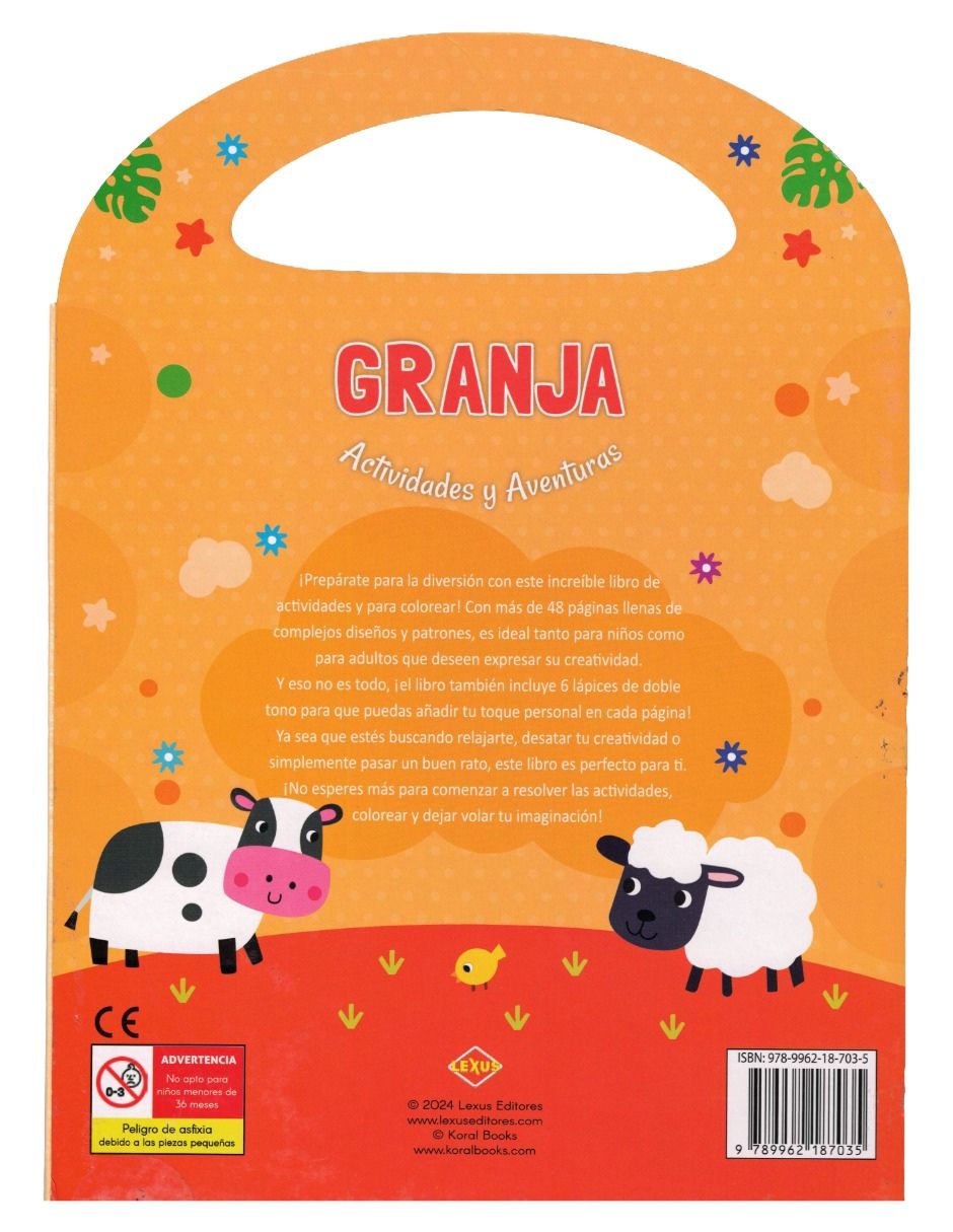 Libro Portátil de Actividades y Aventuras Granja de Lexus