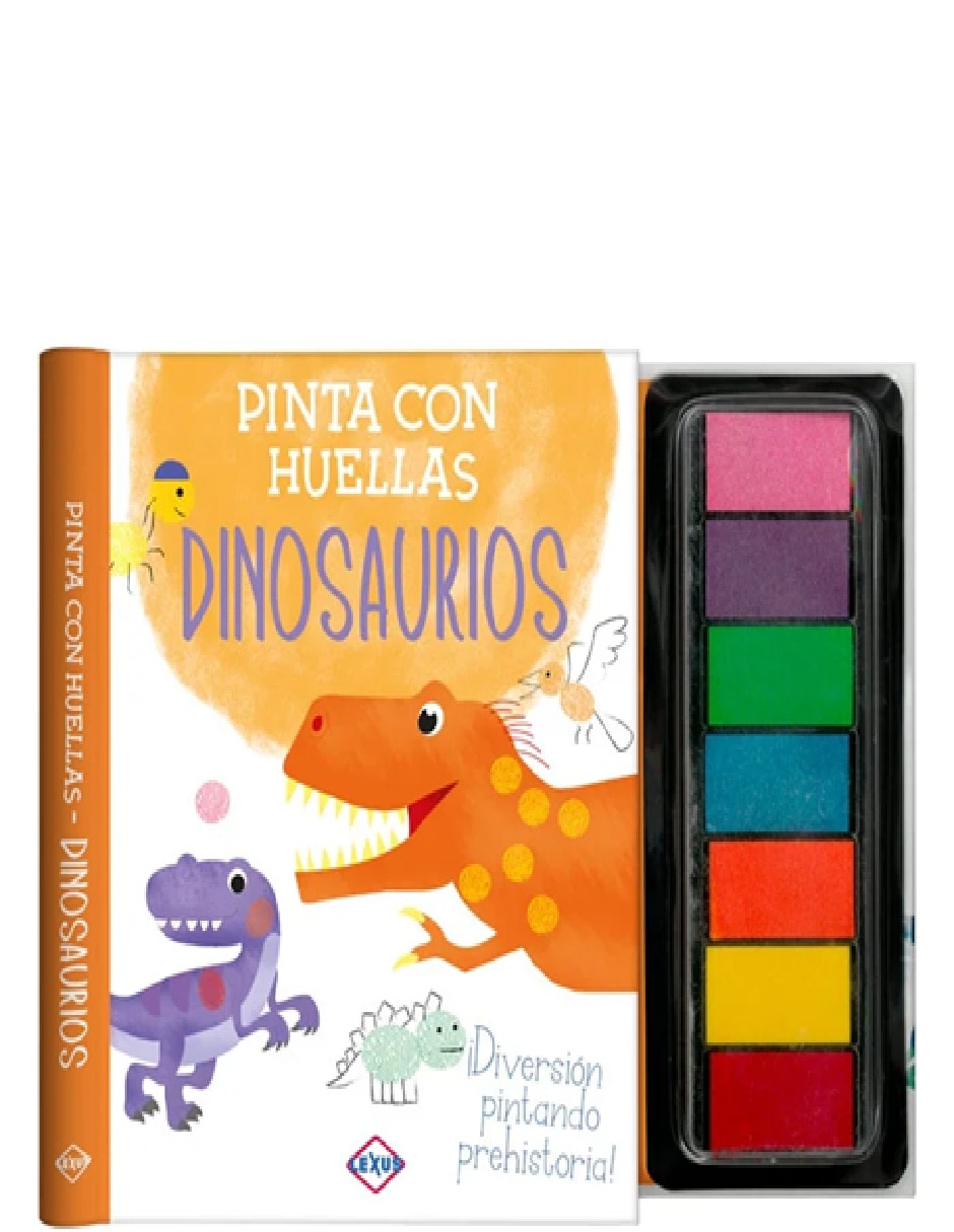 Libro Pinta con Huellas: Dinosaurios de Lexus 1